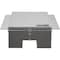 Buyers Products 12x24x22 Inch Diamond Tread Aluminum In-Frame Truck Tool Box with Notched Bottom 1705381 - alternate 1
